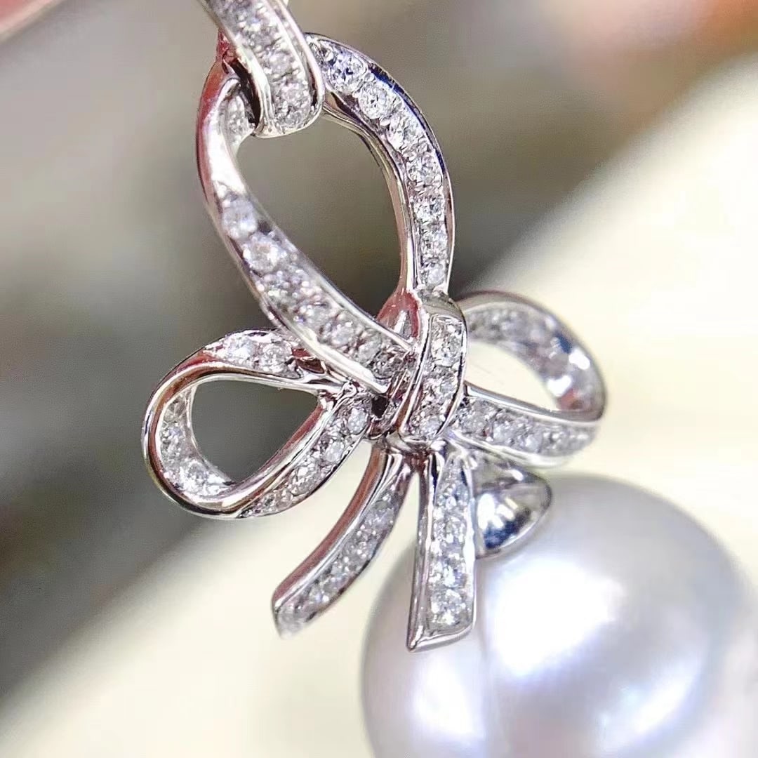 S925 Silver Slightly Flawed Pearl Earrings - 4