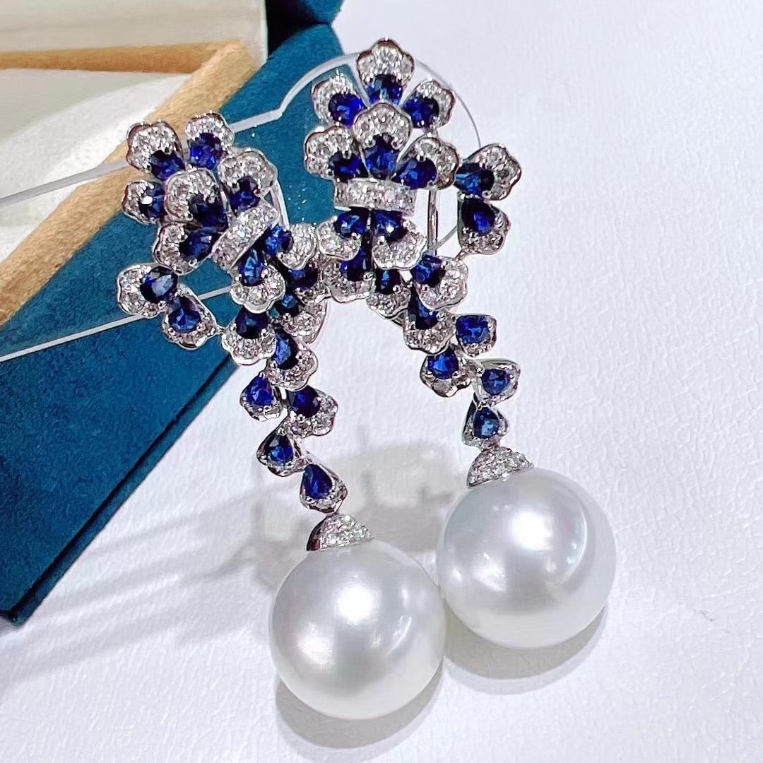 S925 Silver Slightly Flawed Pearl Earrings - 2