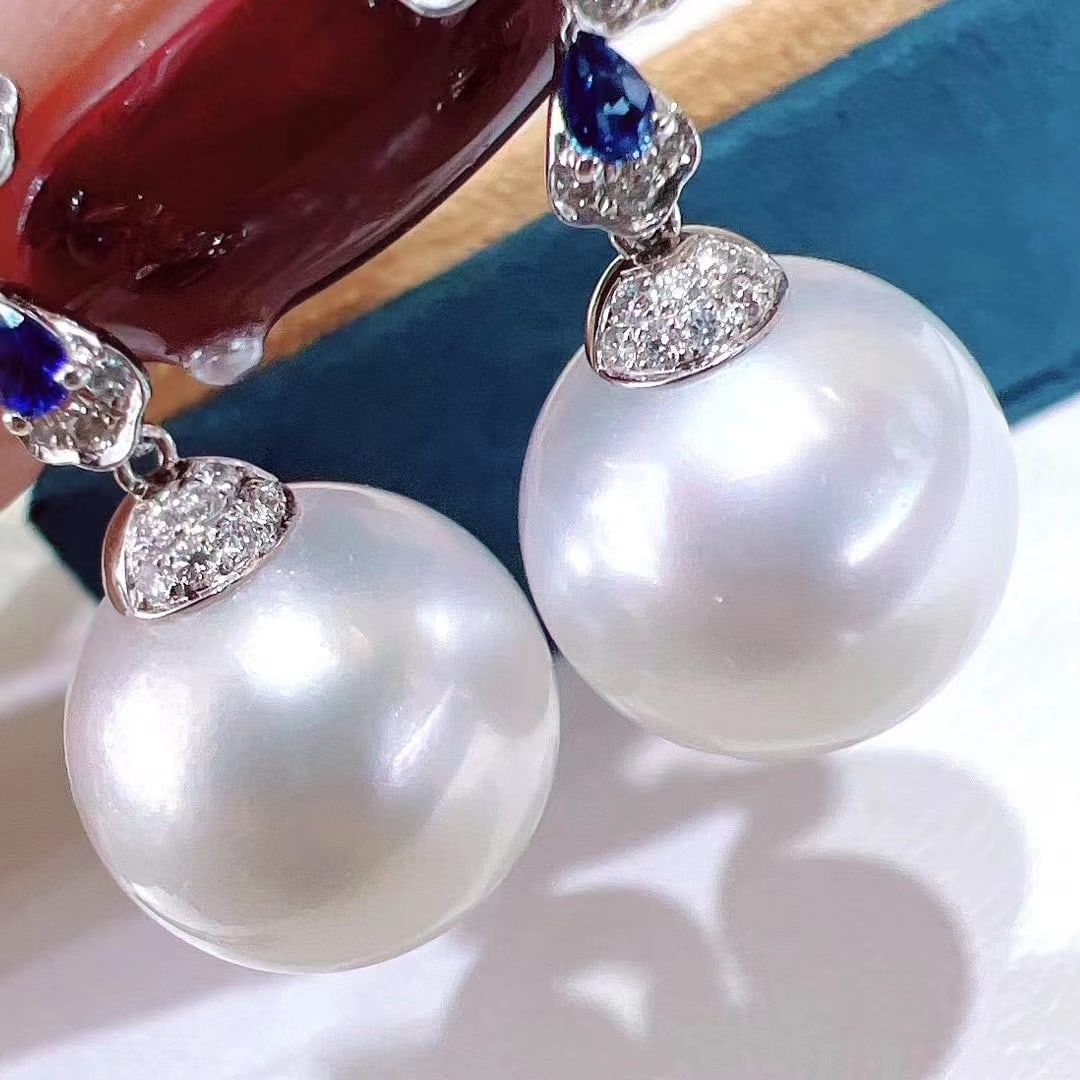 S925 Silver Slightly Flawed Pearl Earrings - 3