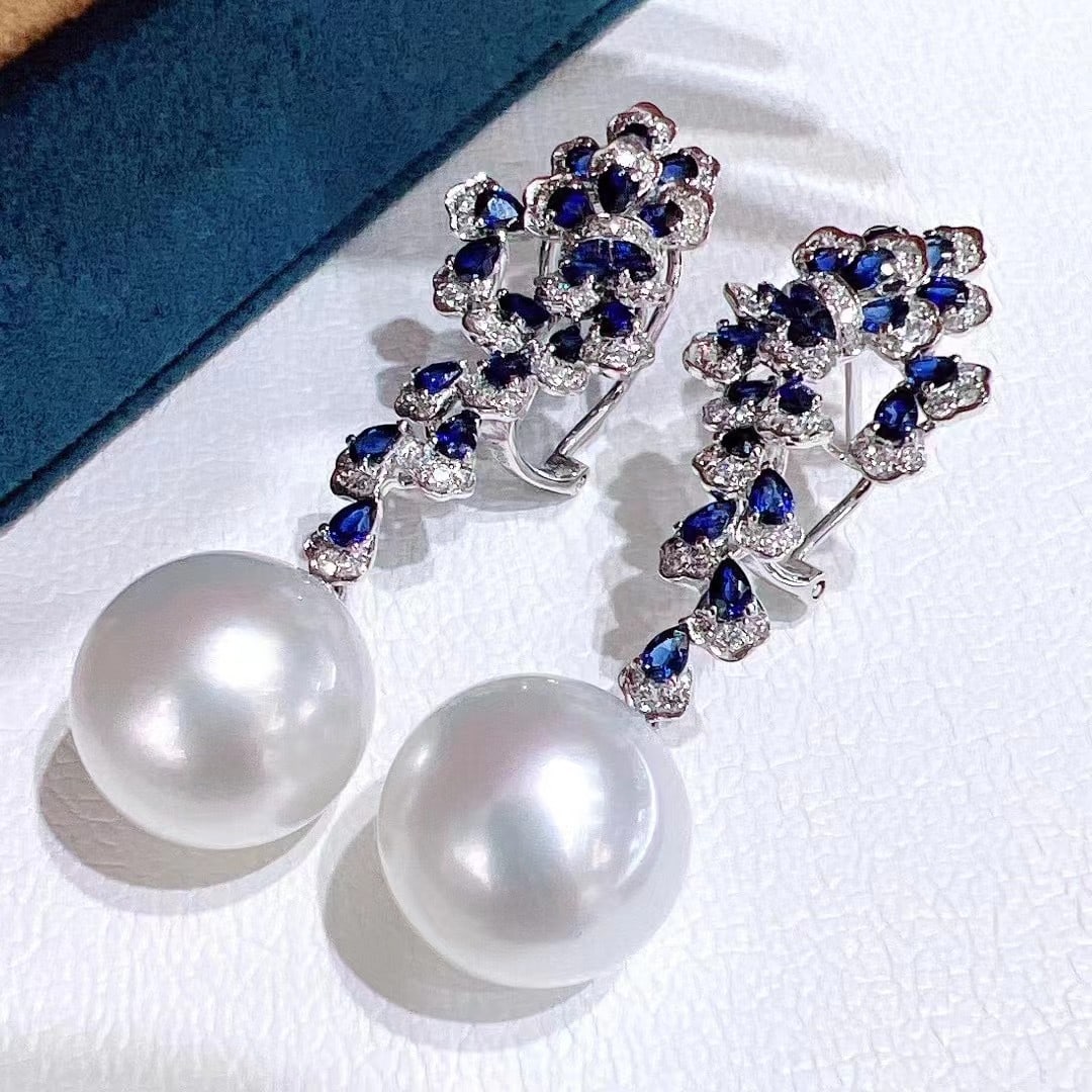 S925 Silver Slightly Flawed Pearl Earrings - 5