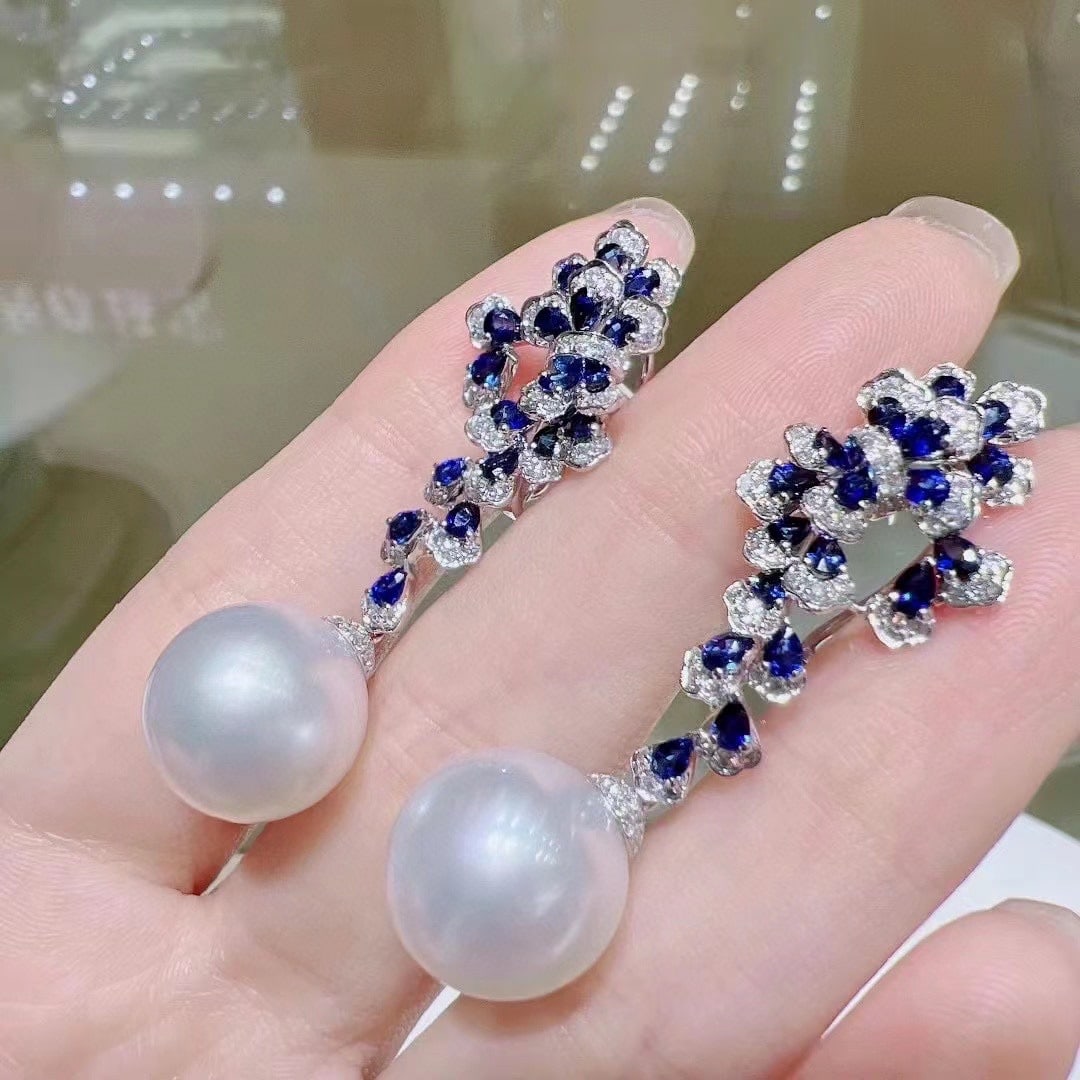S925 Silver Slightly Flawed Pearl Earrings - 7