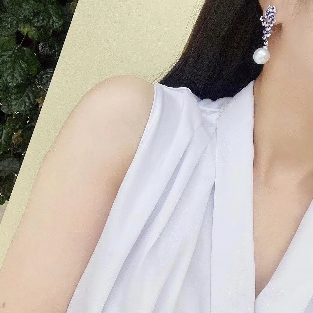S925 Silver Slightly Flawed Pearl Earrings - 8