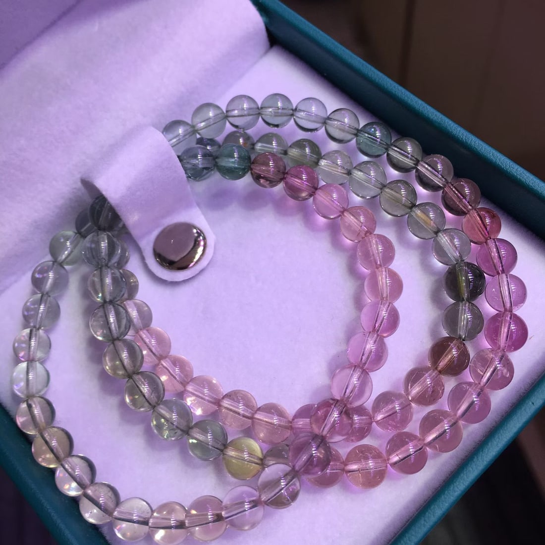 Natural Tourmaline Prayer Beads Bracelet - 3