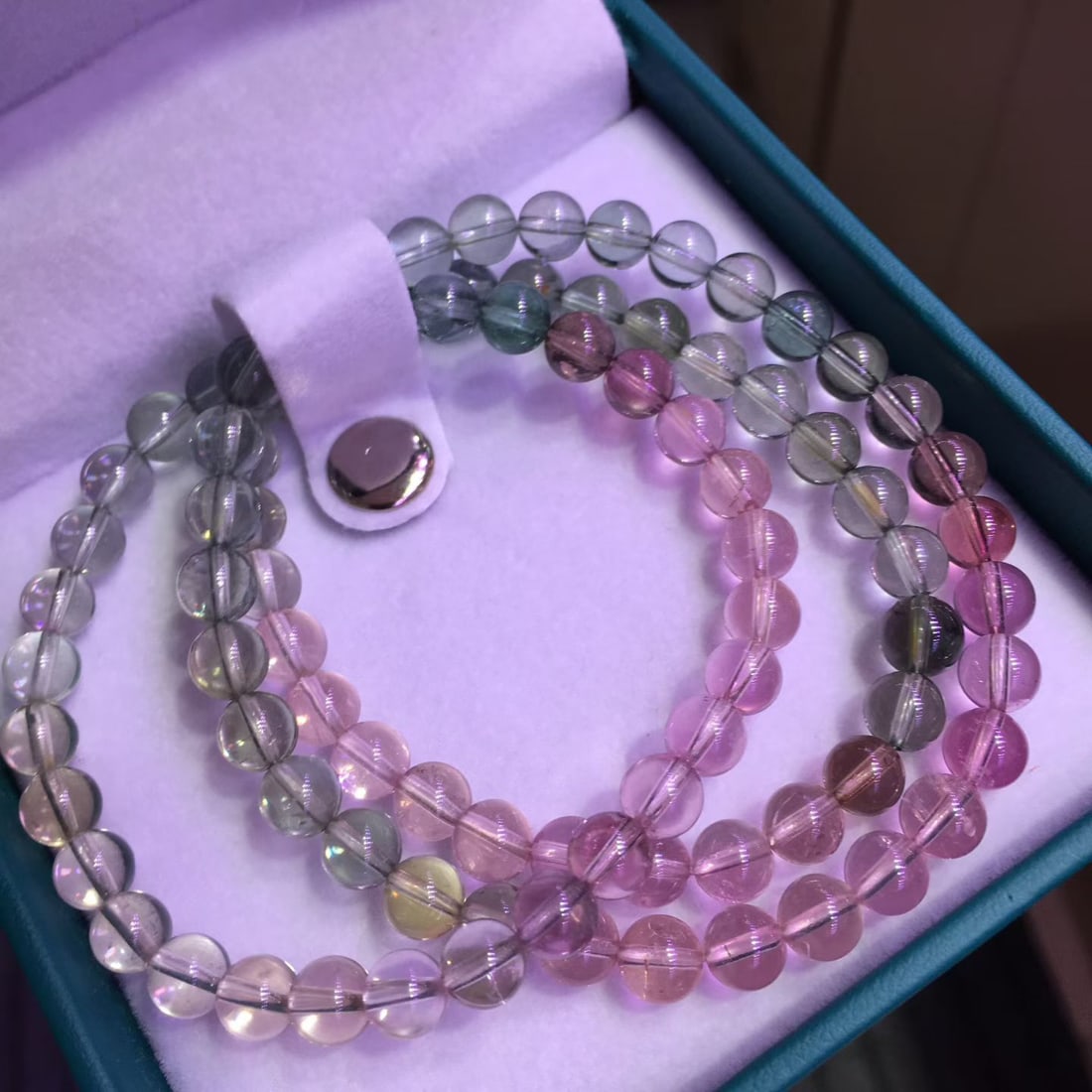 Natural Tourmaline Prayer Beads Bracelet - 4