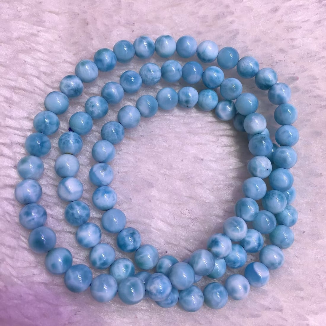 Natural Ocean Jasper Bead Bracelet - 4
