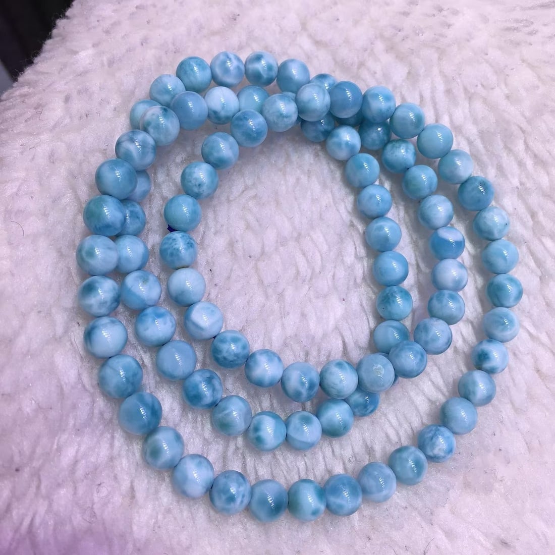 Natural Ocean Jasper Bead Bracelet - 7