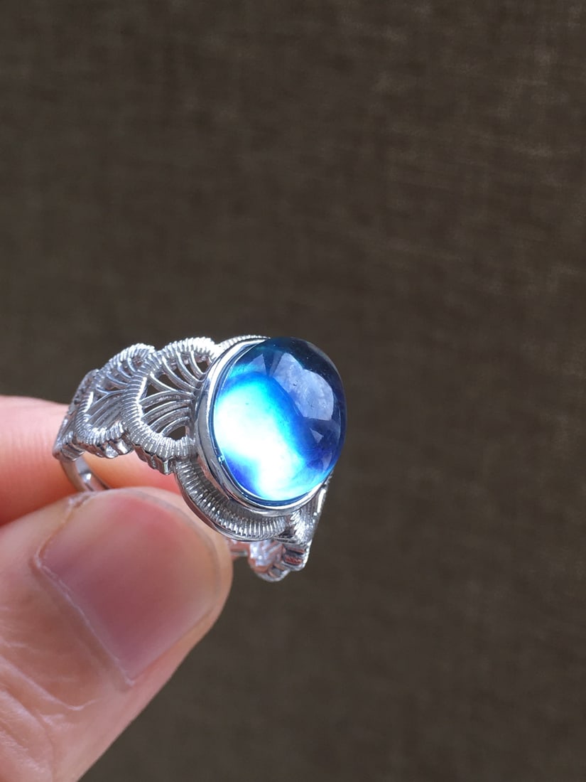 925 Silver Natural Aquamarine Ring - 3