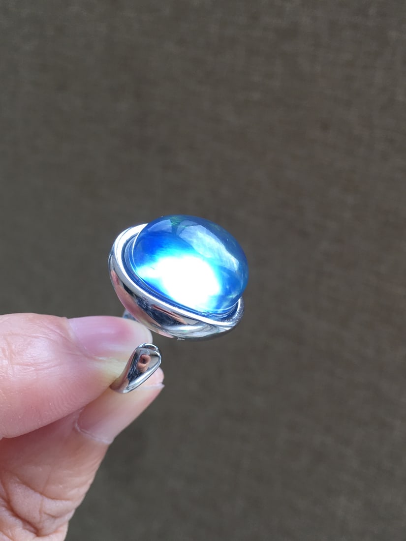 925 Silver Aquamarine Ring - 10