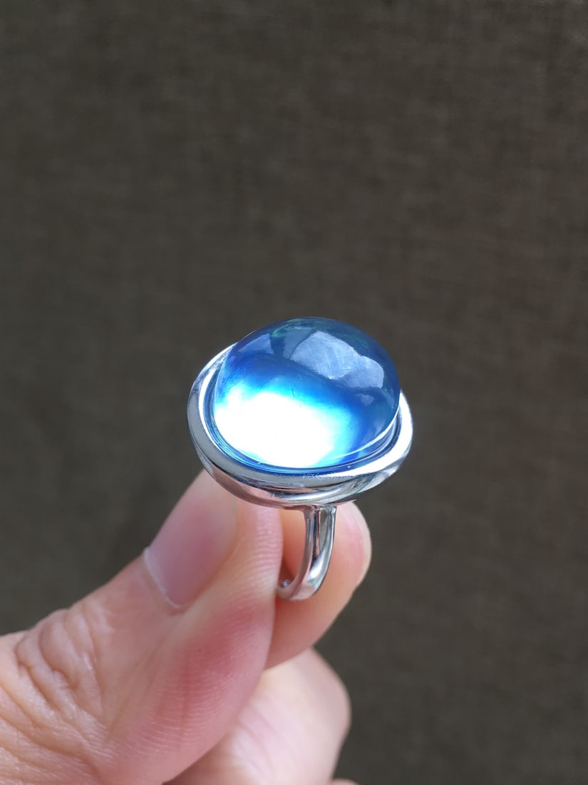 925 Silver Aquamarine Ring - 3