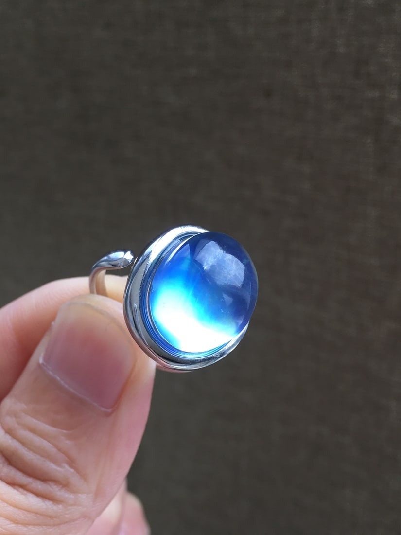 925 Silver Aquamarine Ring - 4