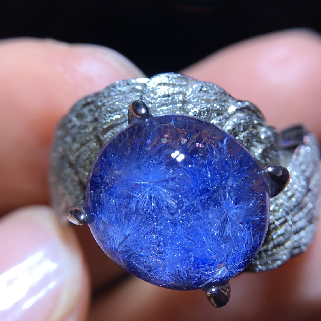 Natural Blue Fluorite Ring (1 of 10)