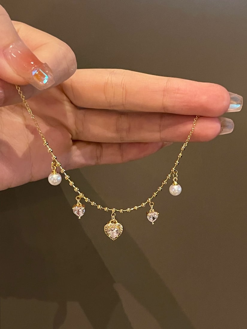 Natural Flawless Freshwater Pearl Smile Necklace - 2