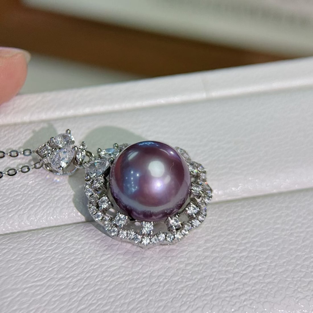 Natural Purple Edison Pearl Pendant - 5