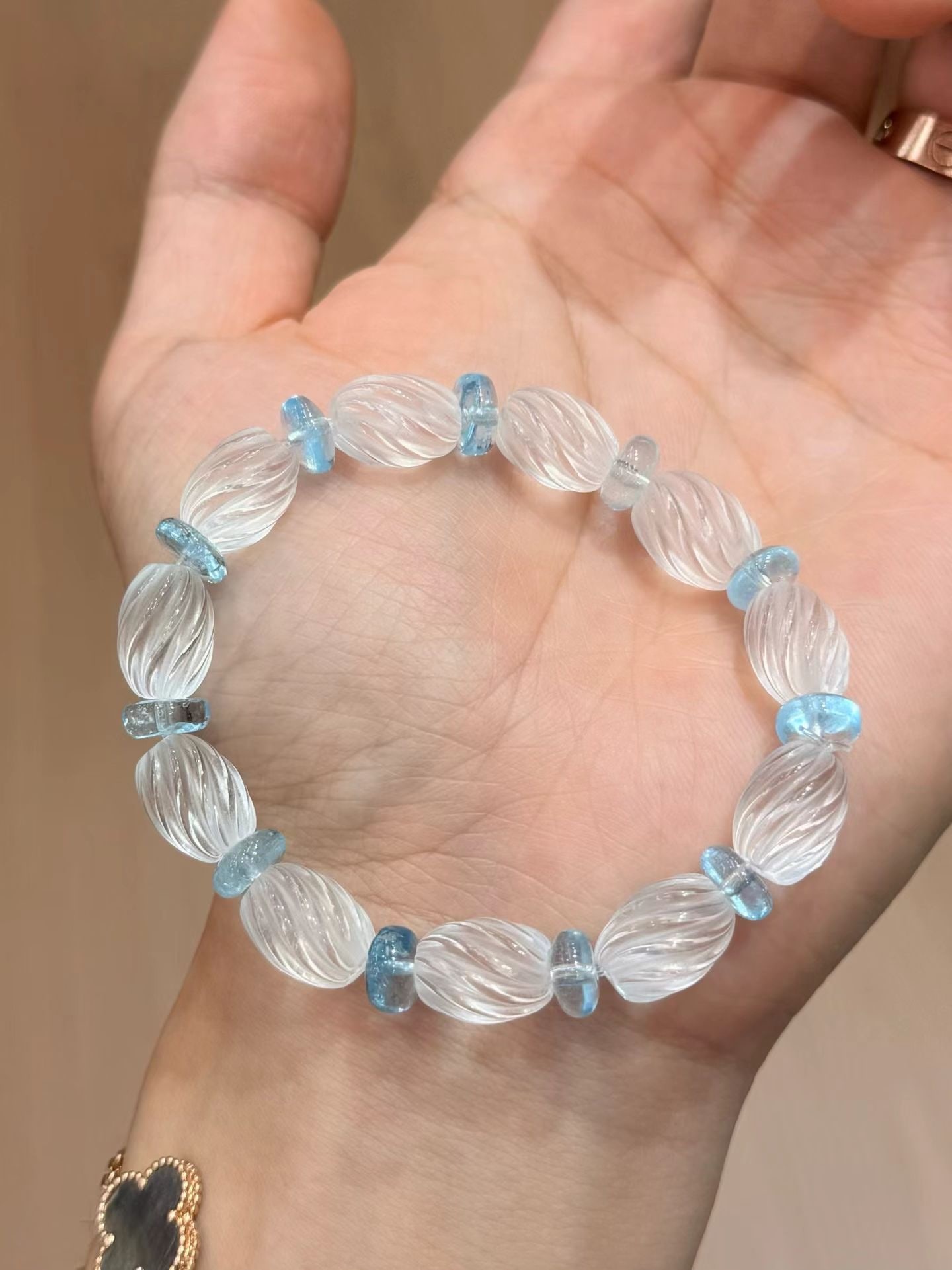 Natural White Crystal Bracelet - 2