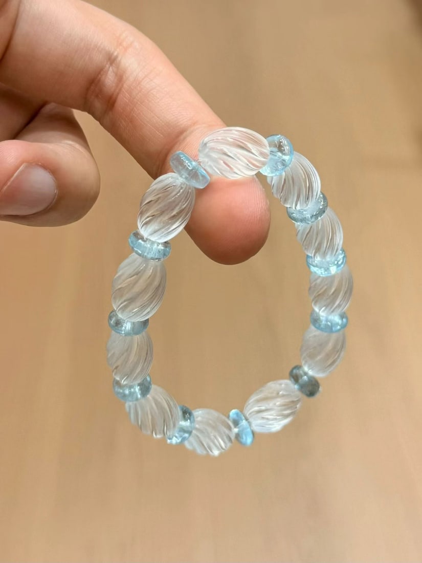 Natural White Crystal Bracelet - 3