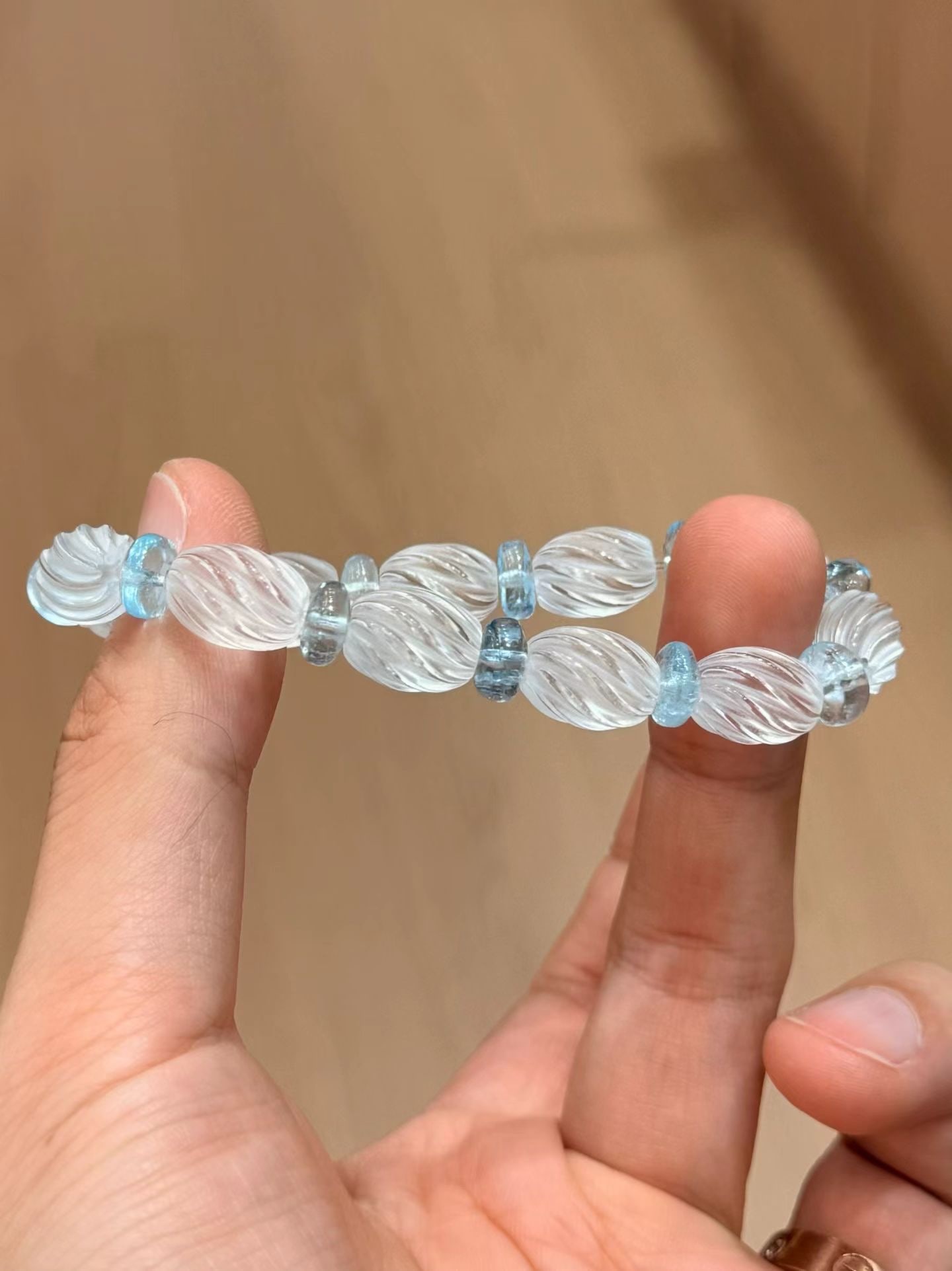Natural White Crystal Bracelet - 4