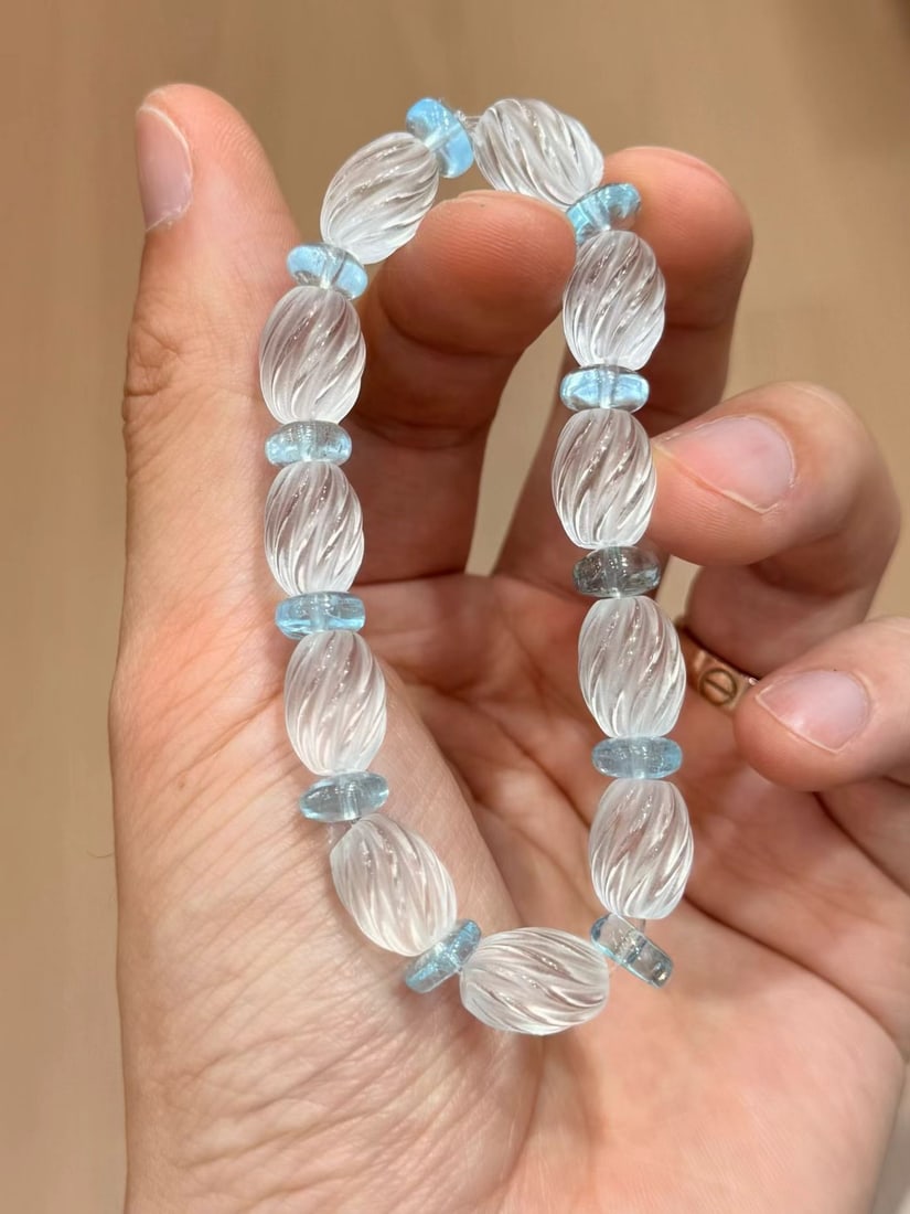 Natural White Crystal Bracelet - 6
