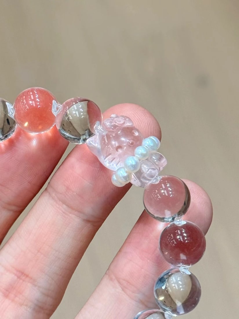 Natural White Water Bead Bracelet - 3