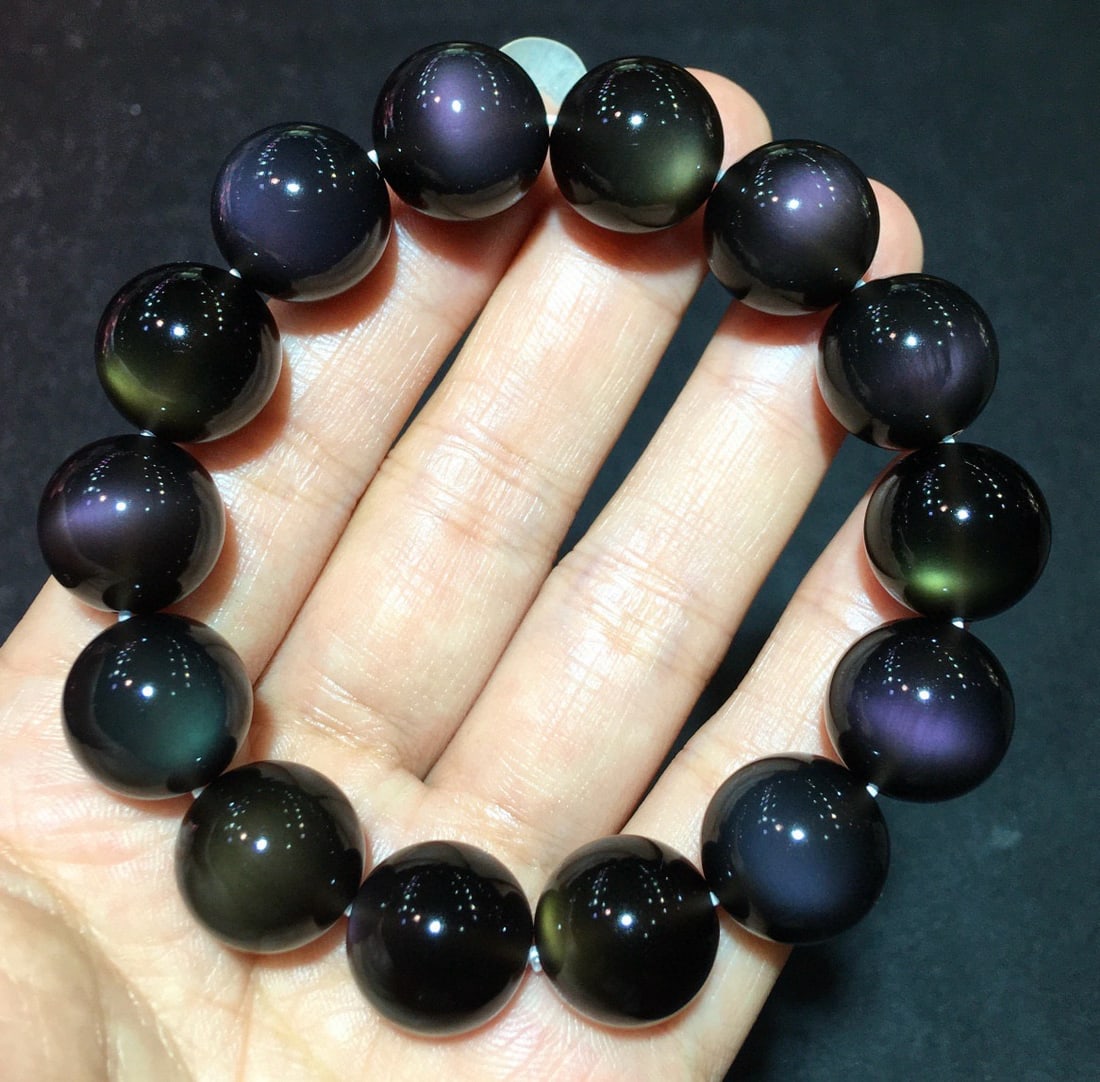 Natural Obsidian Bracelet - 2