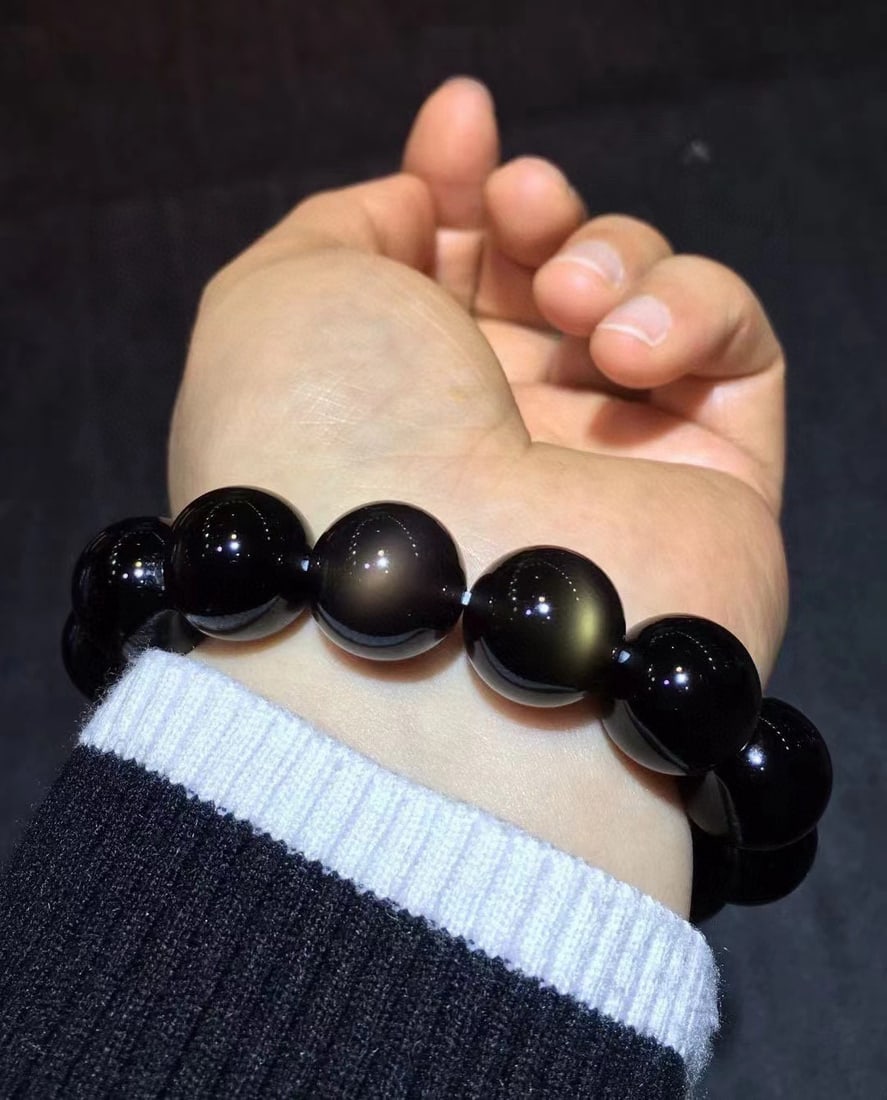 Natural Obsidian Bracelet - 4