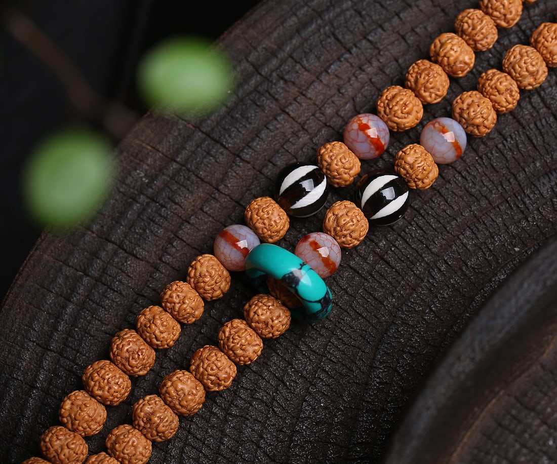 Natural Bodhi Multi-Wrap Bracelet - 5