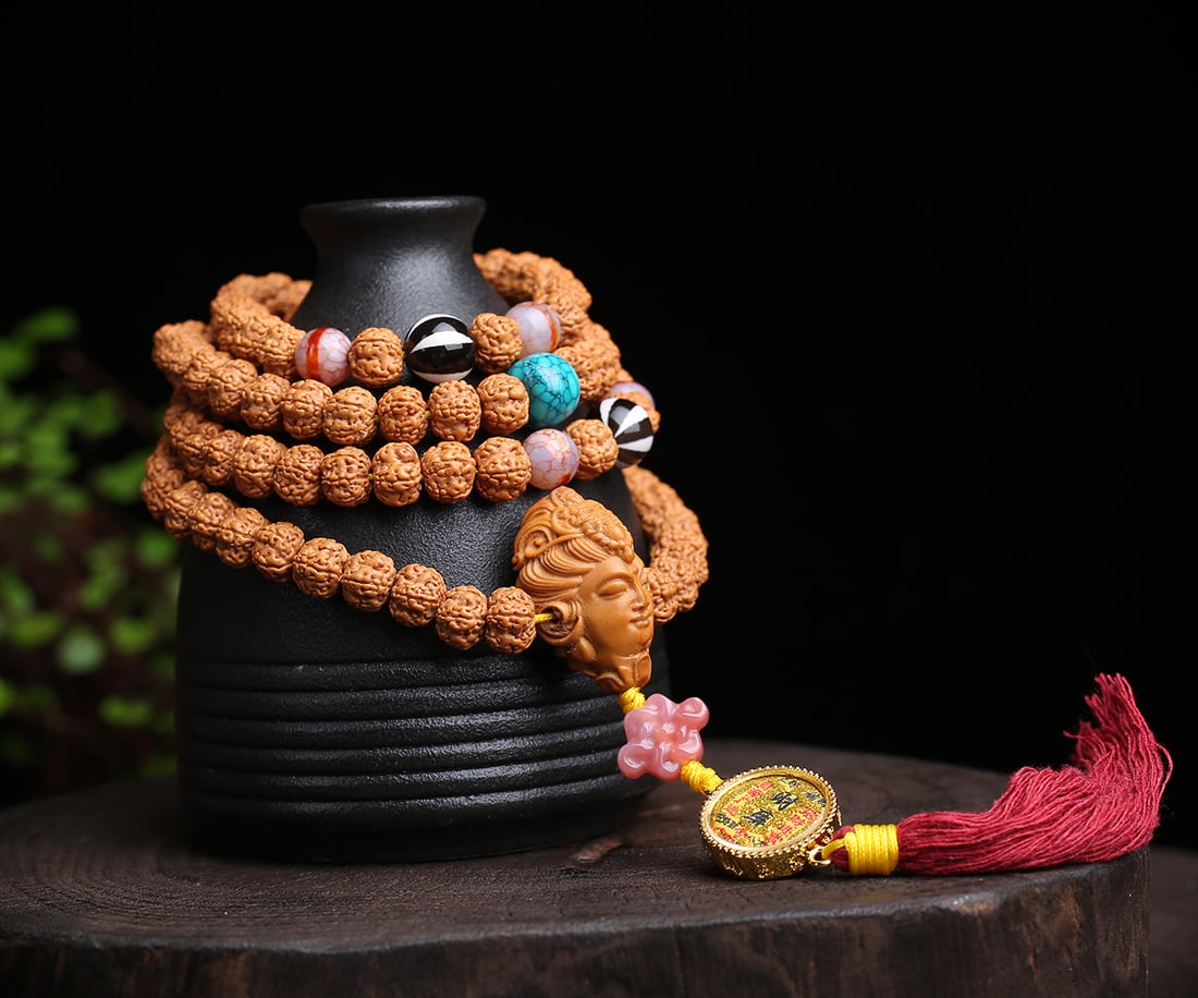 Natural Bodhi Multi-Wrap Bracelet - 6