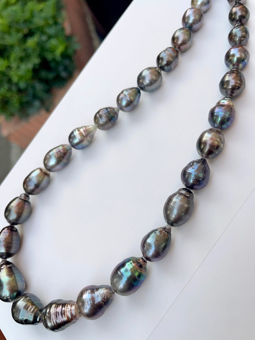 Black Pearl Necklace - 4