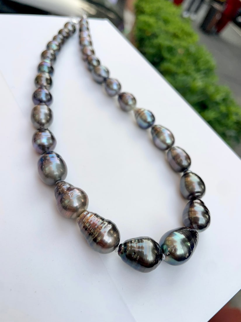 Black Pearl Necklace - 7