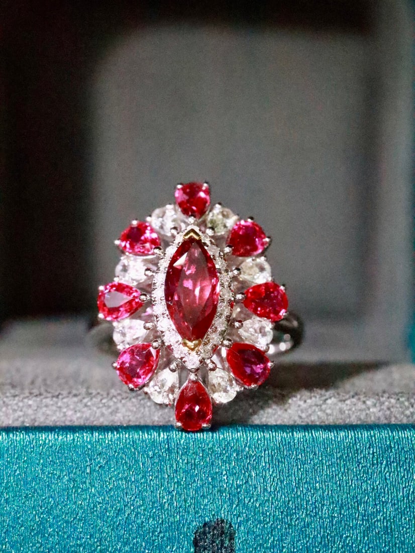 18K Natural Unheated Ruby Ring - 4