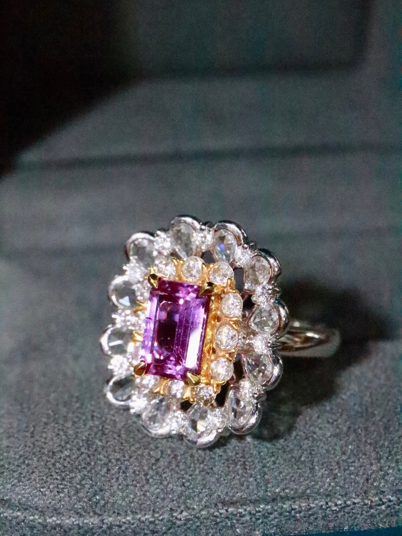 18K Natural Sapphire Ring - 2