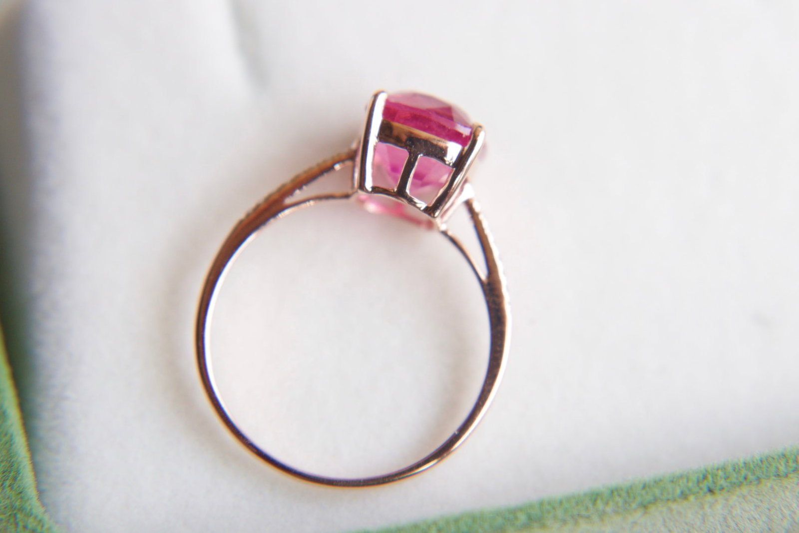 18K Gold Natural Tourmaline Ring - 5