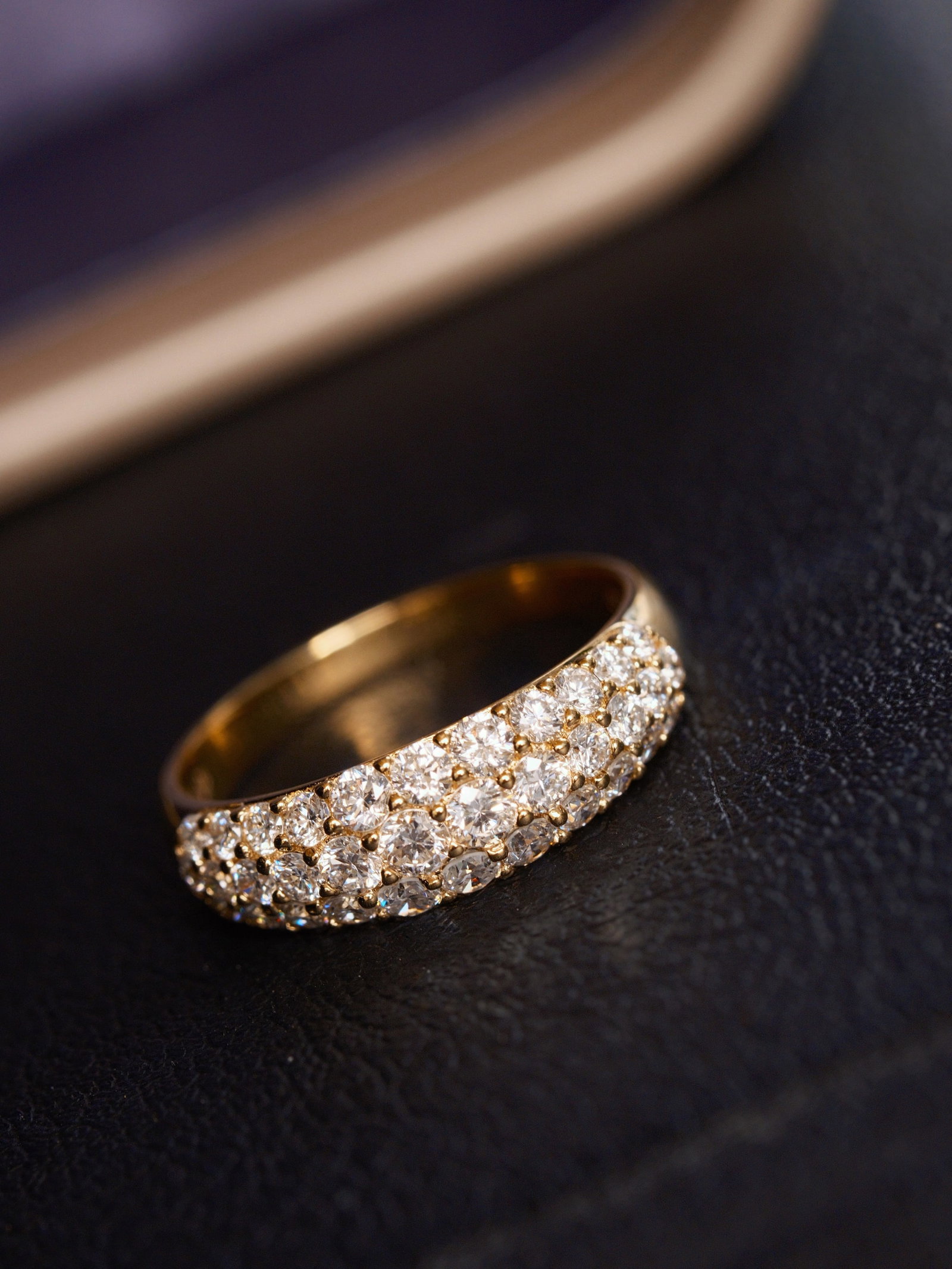 18K Gold Natural Cultivated Diamond Ring - 3