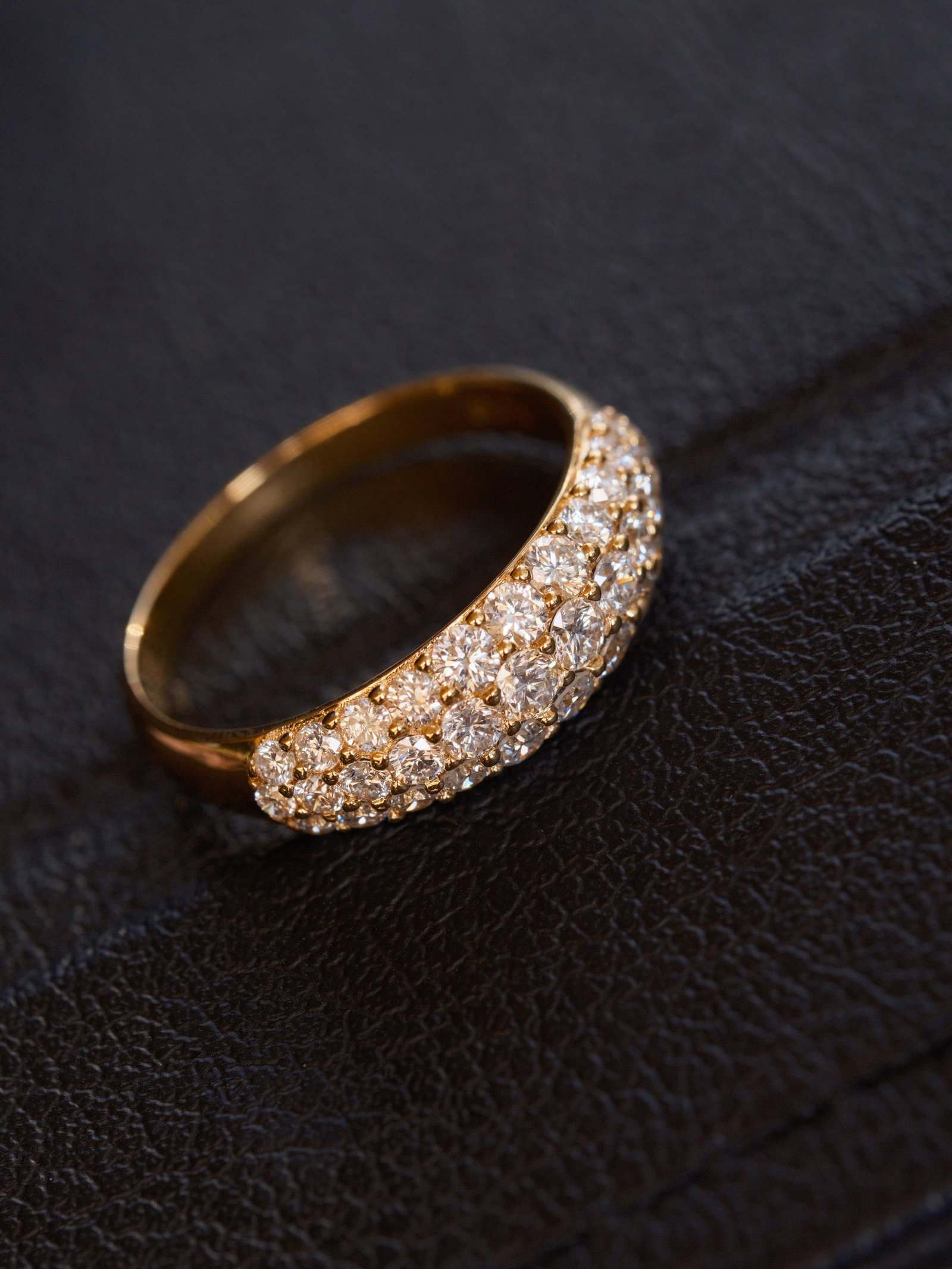 18K Gold Natural Cultivated Diamond Ring - 4