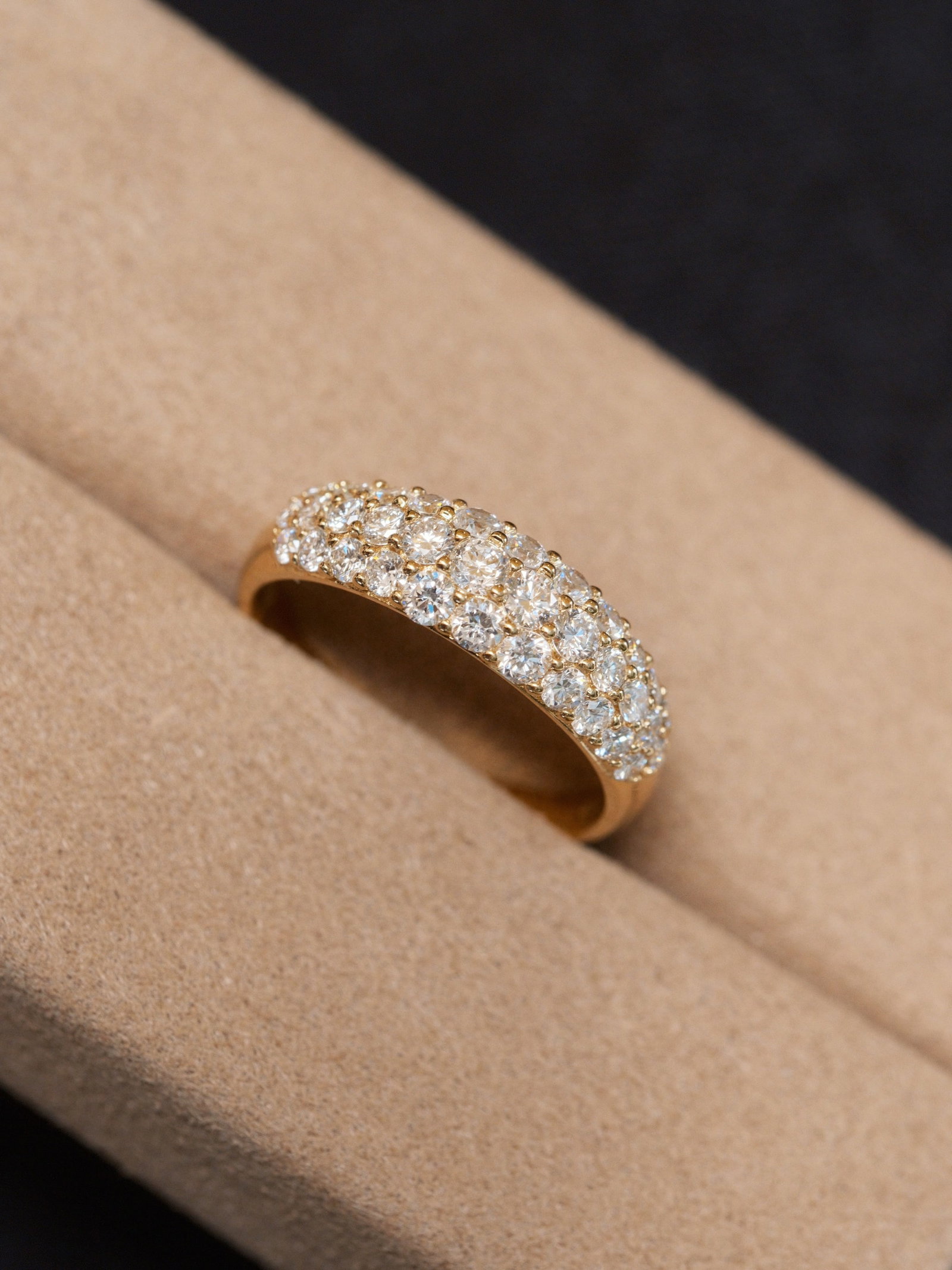 18K Gold Natural Cultivated Diamond Ring - 6