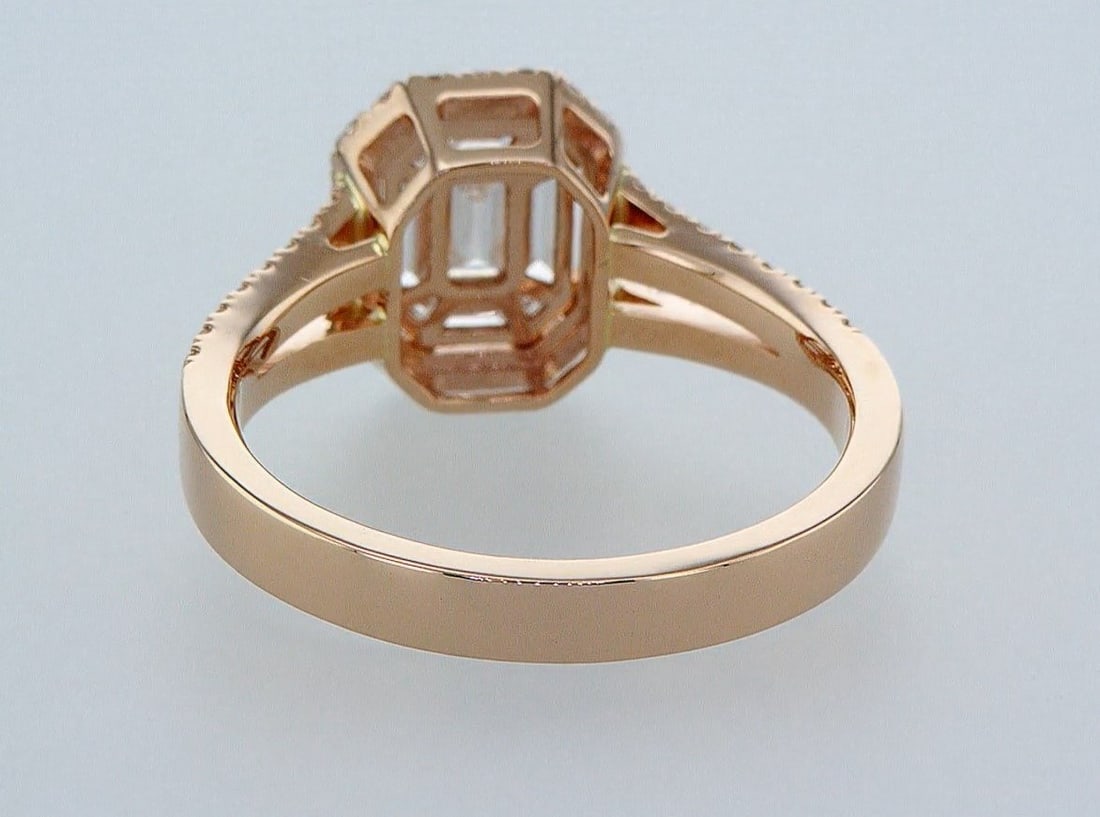 14 kt. Pink gold - Ring - 0.79 ct Diamond - Diamonds - 3