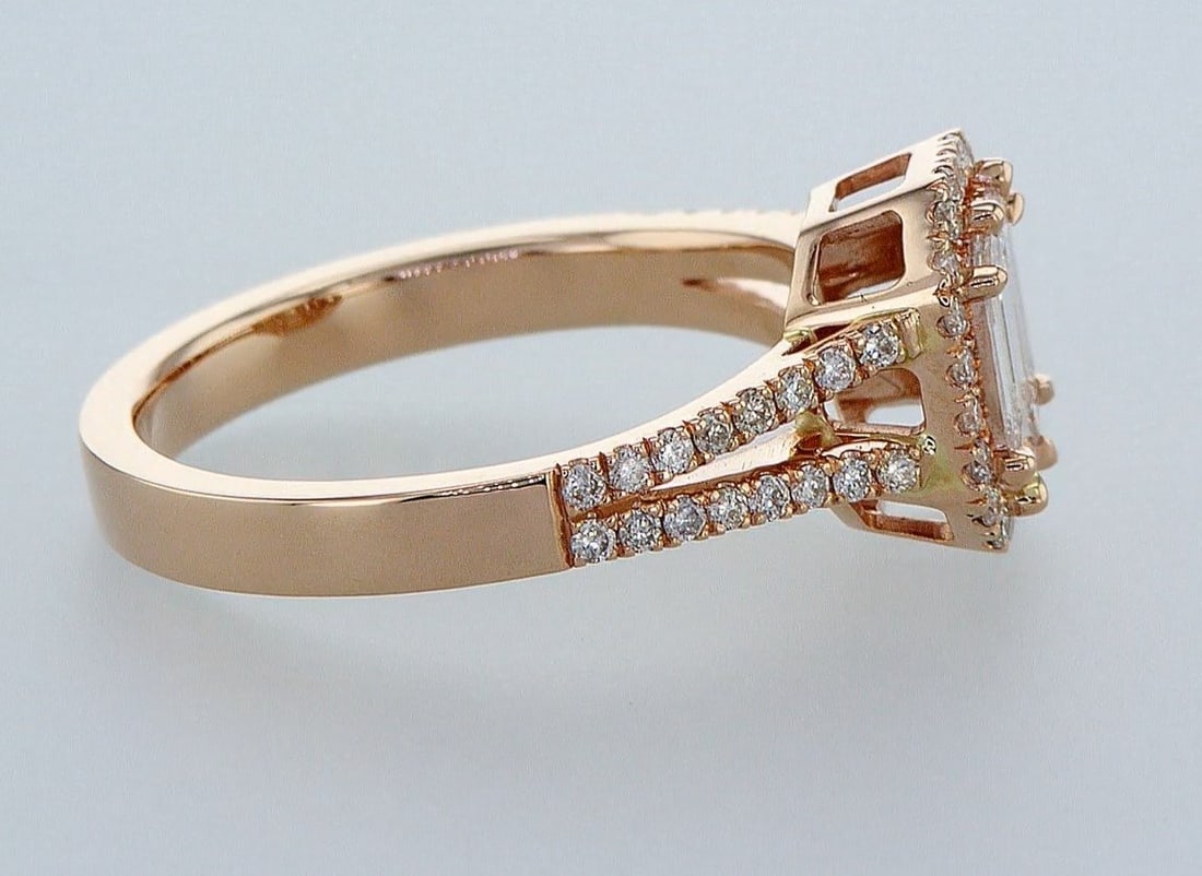 14 kt. Pink gold - Ring - 0.79 ct Diamond - Diamonds - 4