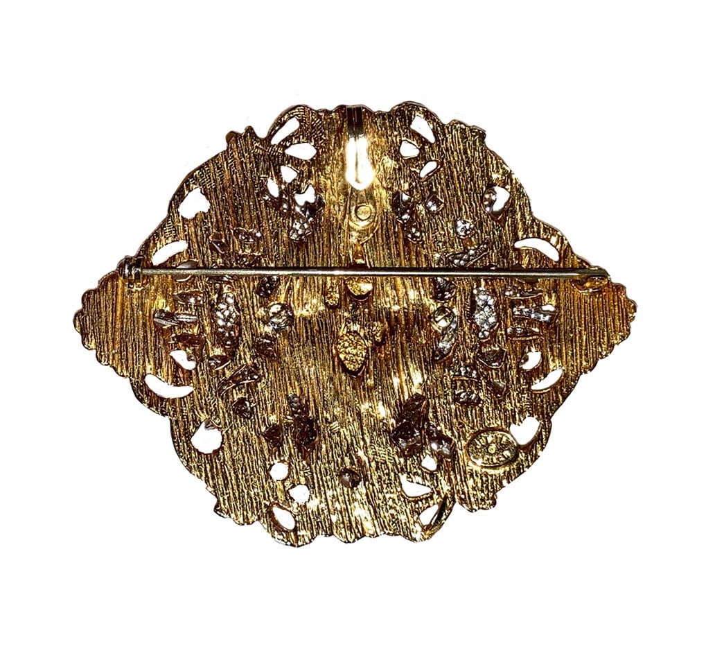 Judith Leiber Two Tone Medusa Pin Pendant - 4