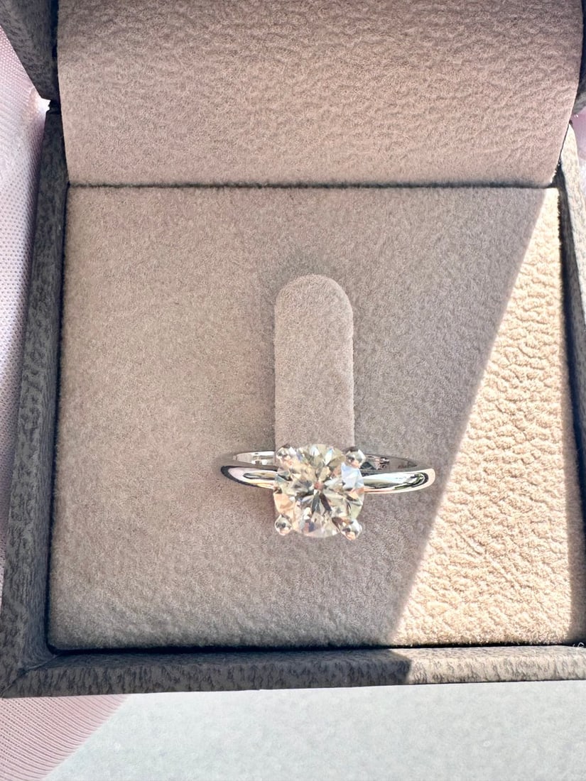 14 kt. White gold - Ring - 1.20 ct Diamond - Diamonds - 2