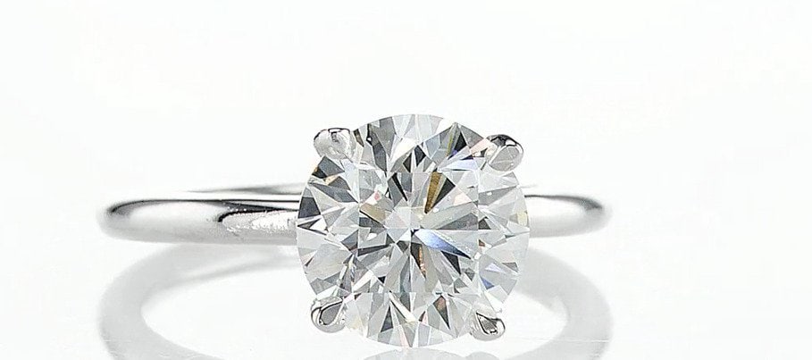 Ring - 14 kt. White gold - 1.03ct. tw. Diamond (Lab-grown) - Diamond: Title:Ring - 14 kt. White gold - 1.03ct. tw. Diamond (Lab-grown) - Diamond Description:Ring - 14 kt. White gold - 1.03ct. tw. Diamond (Lab-grown) - Diamond Size:US 7.25/ EUR 15\55- Total weight