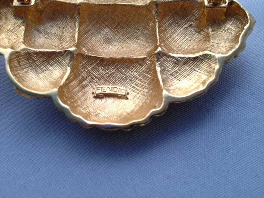 Fendi Basket Weave Brooch - 6