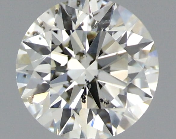 1 pcs Diamond (Natural) - 0.40 ct - Round - J - SI2 - IGI (1 of 2)