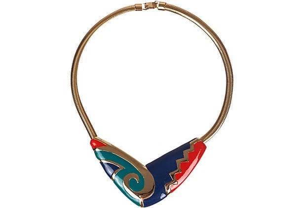 Aztec-Style Snake Chain Bib Necklace - 3