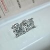 14 kt. White gold - Earrings - 1.84 ct Diamond - Diamonds