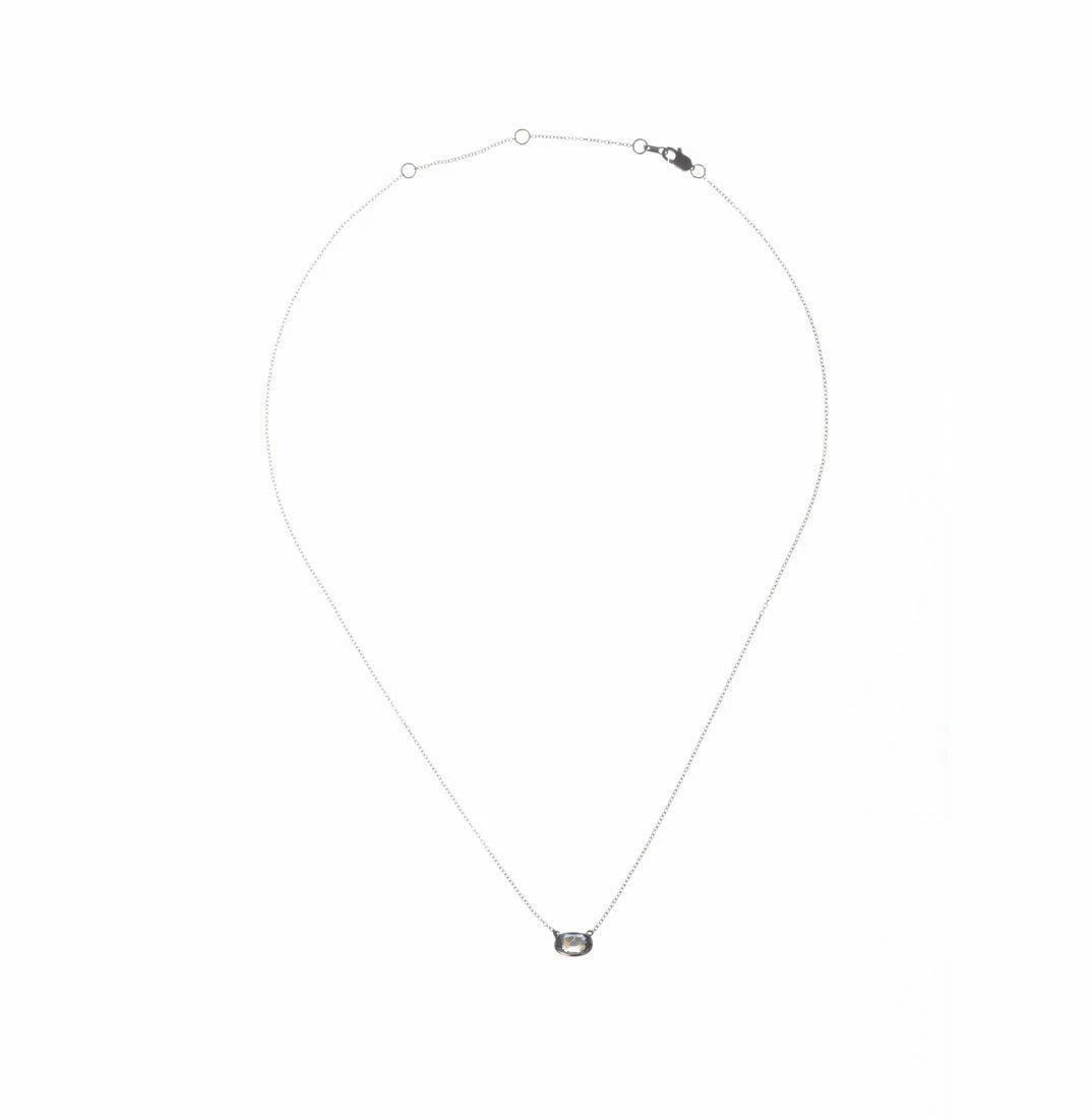 Alberto Juan 14 kt Gold Bezel Set Aquamarine Necklace - 3