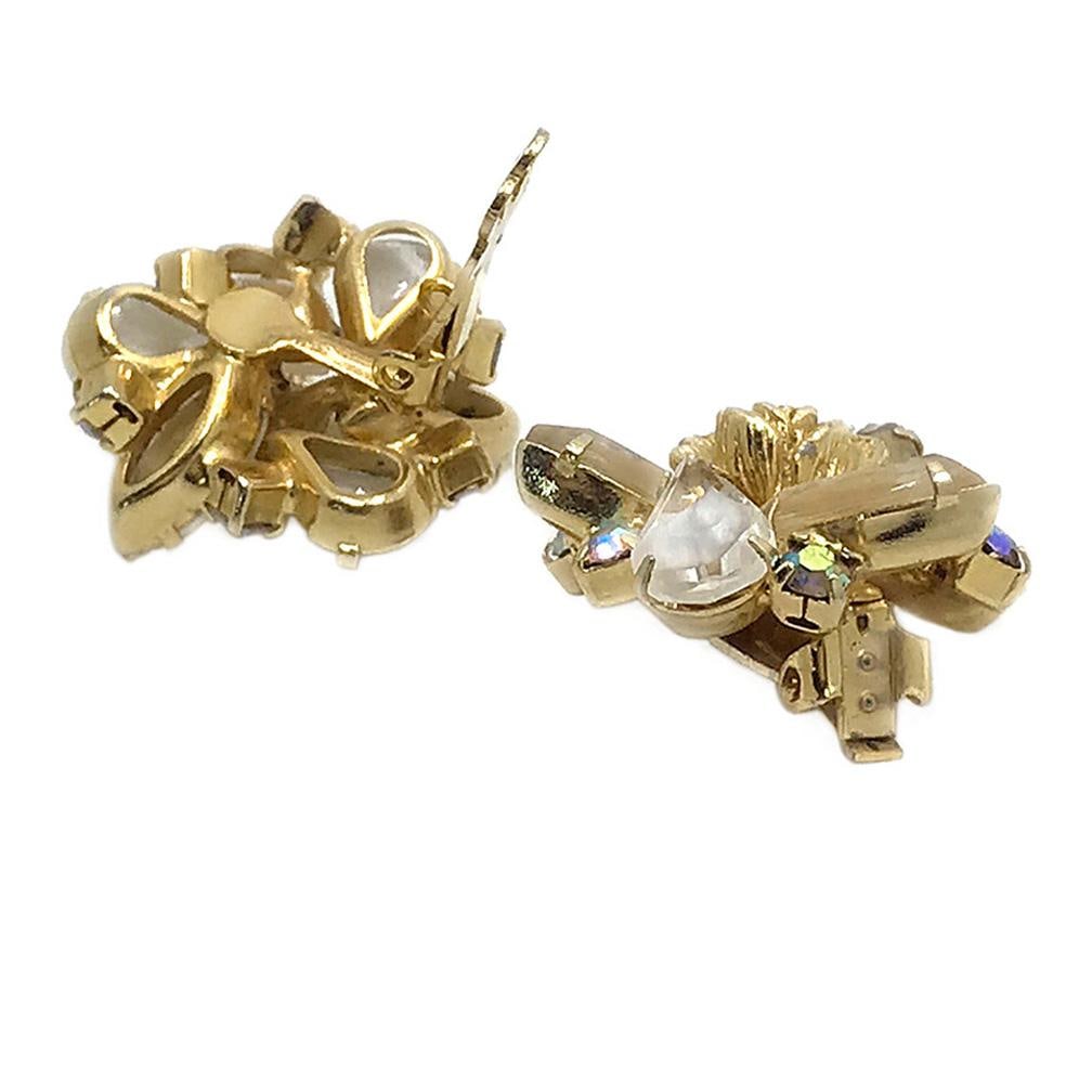 Weiss Yellow Rose Earrings - 2