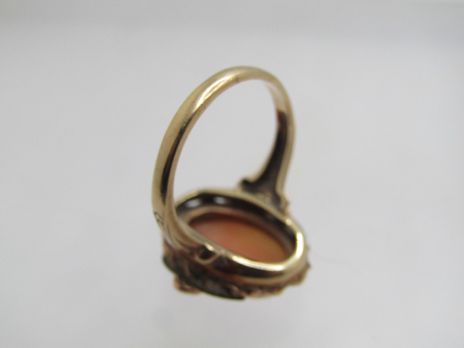 Vintage 10kt Cameo Ring, Sz. 6.25, 1920's-1930's - 5