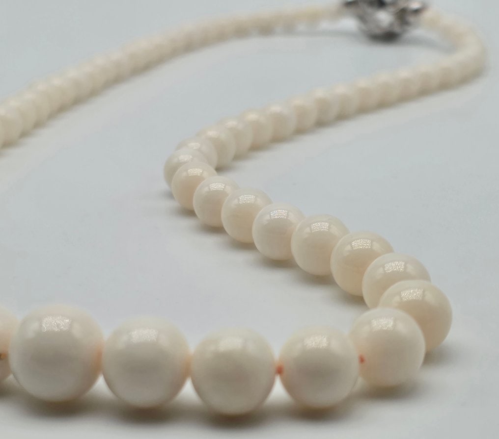 Misu coral necklace, 5 to 10 mm, - 5