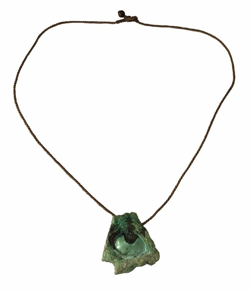 New Brown Waxed Nylon Necklace - 2