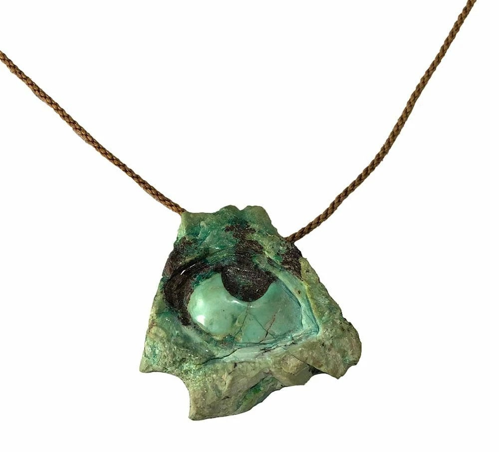 New Brown Waxed Nylon Necklace - 3