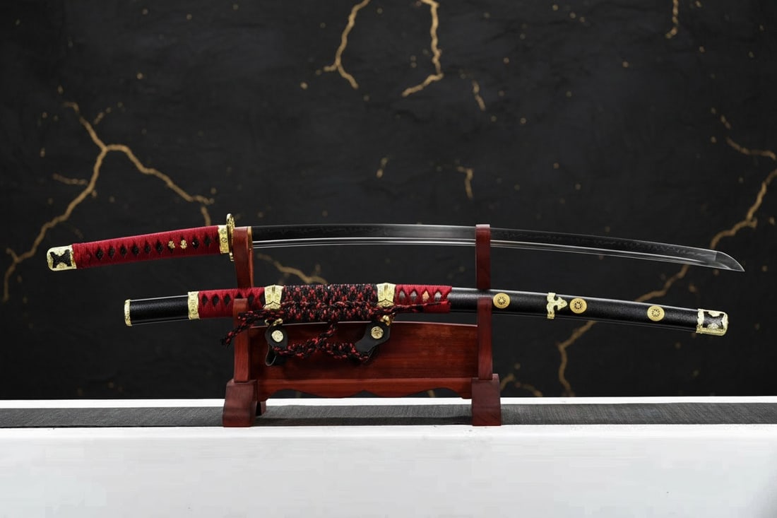 Hand-Forged T10 Steel Clay Tempered Sharp Samurai Sword Real Hamon Tachi - 2